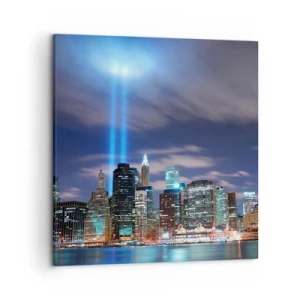 Quadro su tela - Stampe su Tela - Toccare il cielo con la luce - 50x50 cm