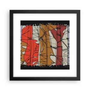 Poster in cornice nera - Composizione spontanea - 30x30 cm