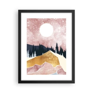 Poster in cornice nera - Guardiano notturno - 30x40 cm