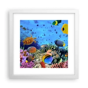 Poster in cornice bianca - Ma cosa sappiamo della vita... - 30x30 cm