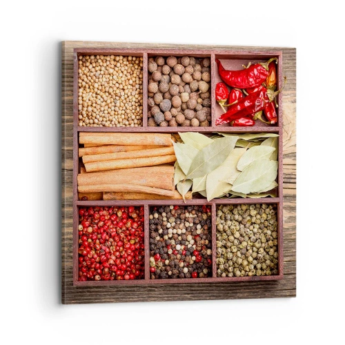 Quadro su tela - Stampe su Tela - Ordine delle forme, bouquet degli aromi - 70x70 cm