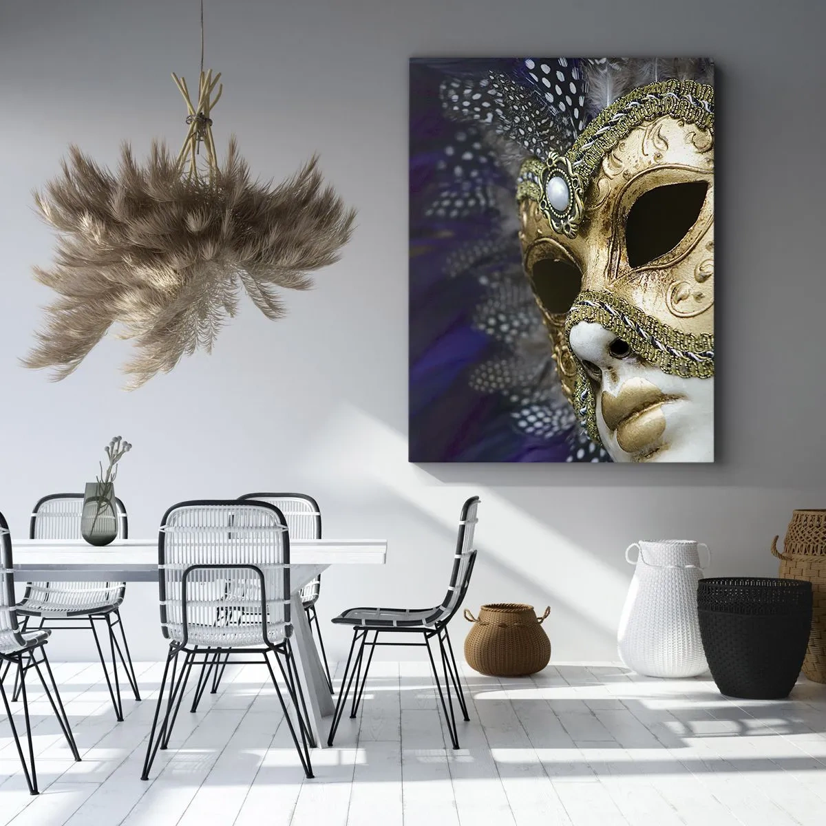 Quadro su tela - Stampe su Tela - Ritratto di Venezia in oro - 45x80 cm