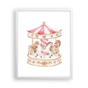 Poster in cornice bianca - Il dolce mondo dell'infanzia - 40x50 cm