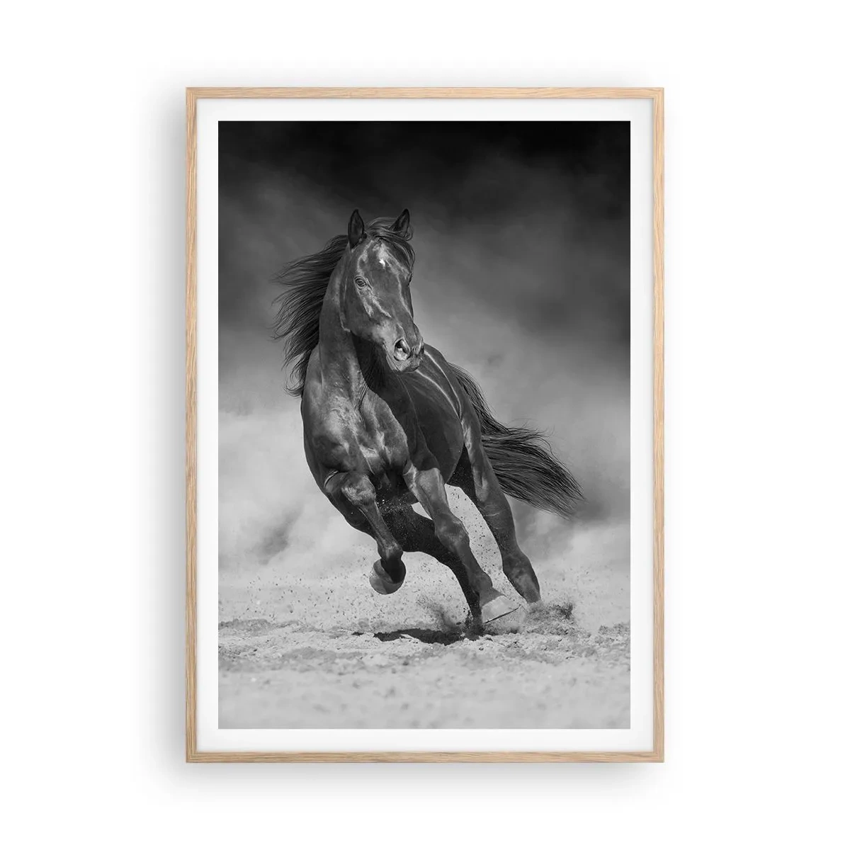 Poster in cornice rovere chiaro - Degno dell'emiro - 70x100 cm