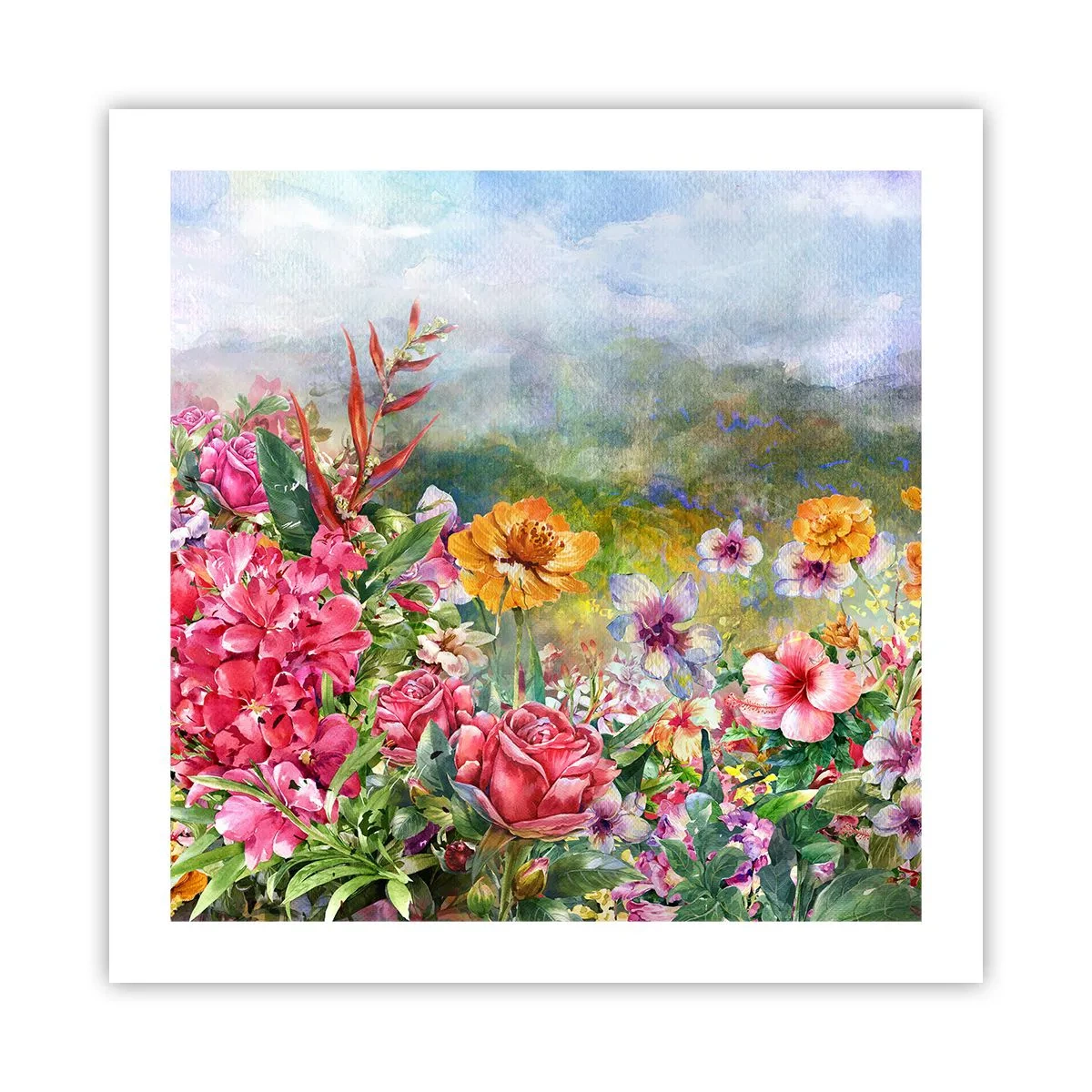 Poster - Il giardino impazzito - 50x50 cm
