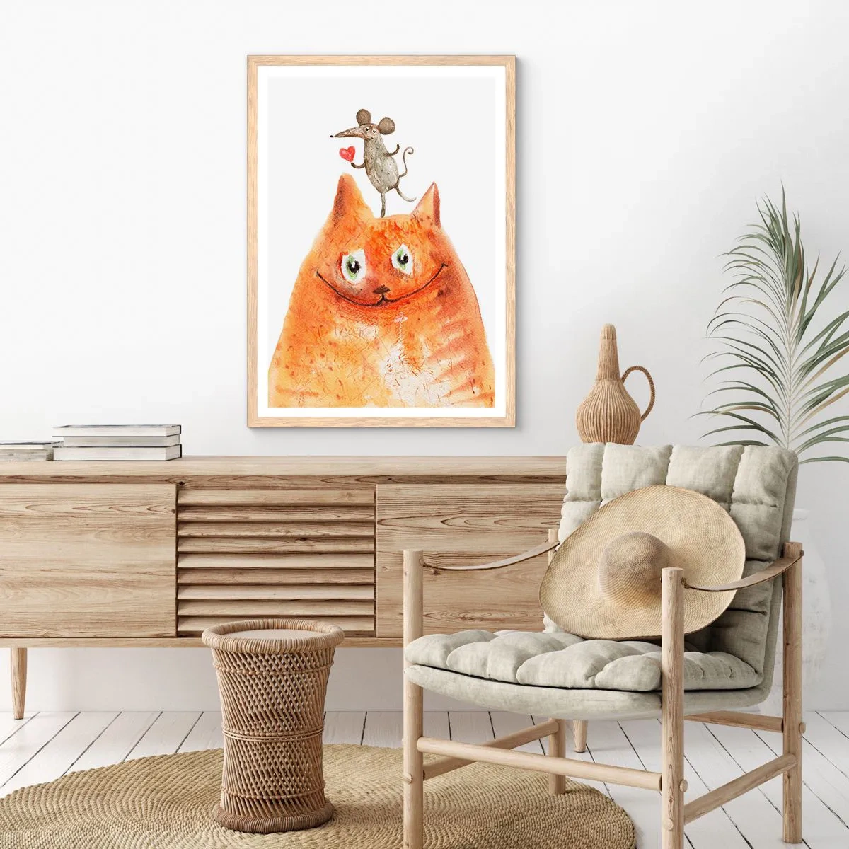 Poster in cornice rovere chiaro - I paradossi dell'amore - 40x50 cm