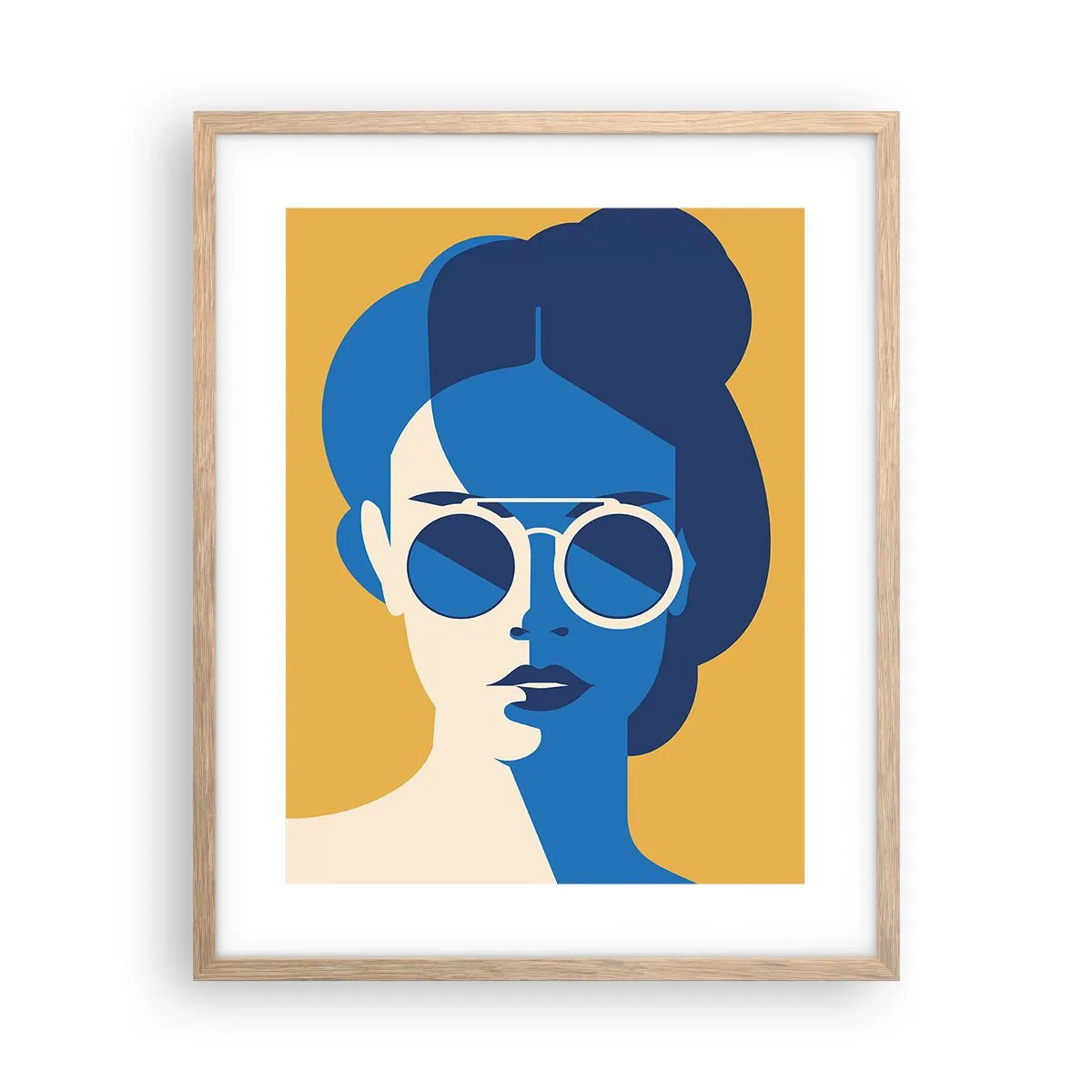 Poster in cornice rovere chiaro - Look vacanziero - 40x50 cm