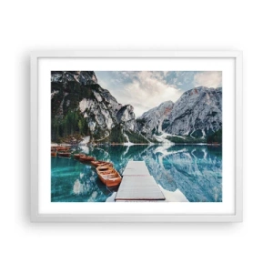 Poster in cornice bianca - Ti mostriamo la bellezza - 50x40 cm