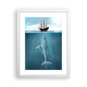 Poster in cornice bianca - Meglio non sapere - 30x40 cm