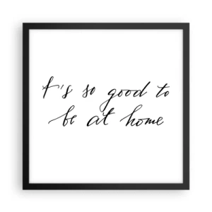 Poster in cornice nera - Tutta la verità - 40x40 cm