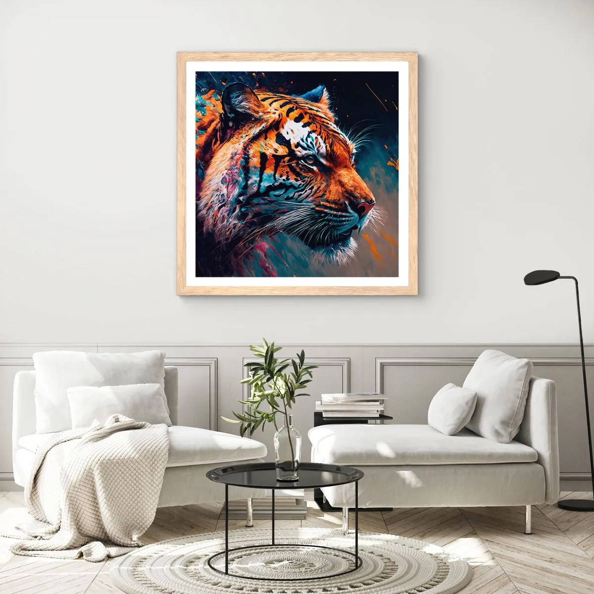 Poster in cornice rovere chiaro - Bellezza selvaggia - 40x40 cm