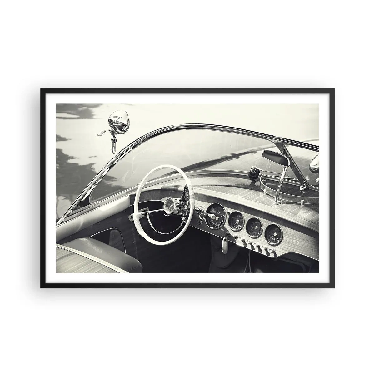 Poster in cornice nera - Il ricco e il povero - 91x61 cm