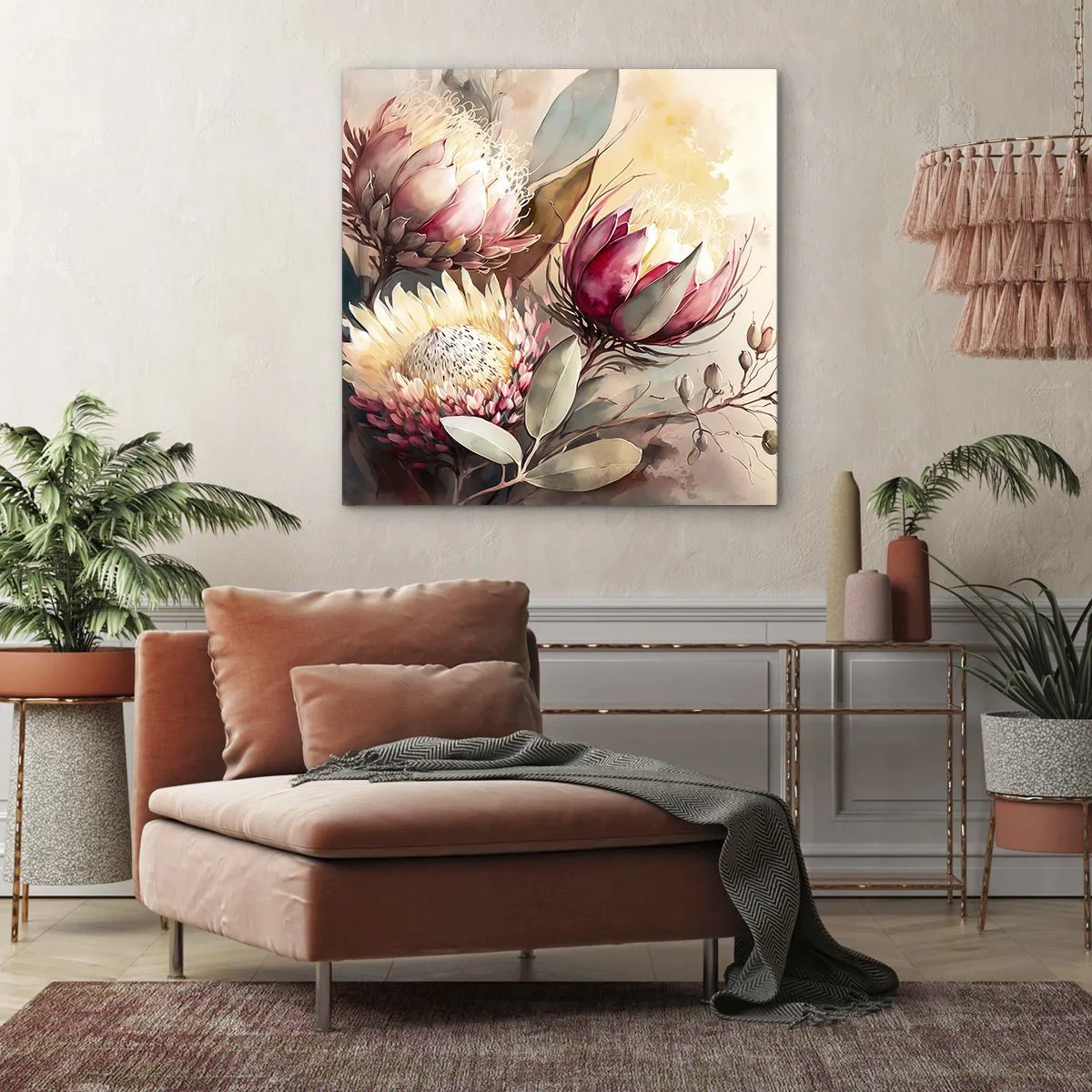 Quadro su tela - Stampe su Tela - Di profilo e di fronte - 70x70 cm