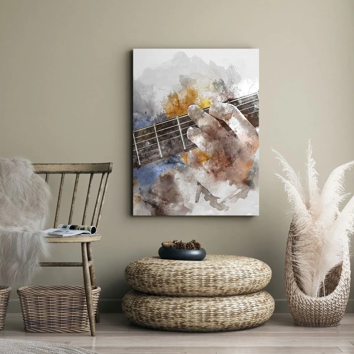 Quadro su tela - Stampe su Tela - Poesia tra le corde - 65x120 cm
