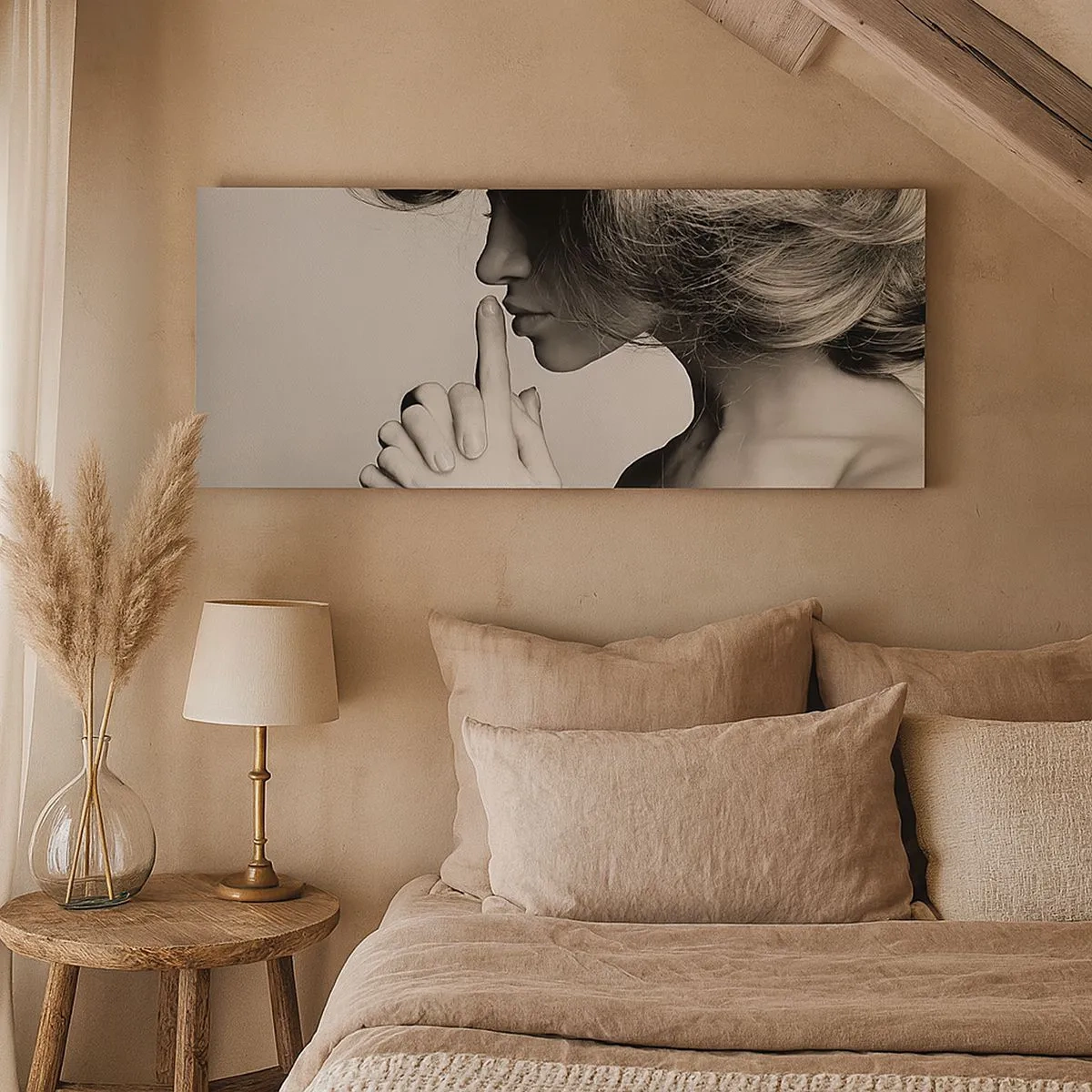 Quadro su tela - Stampe su Tela - Ascoltando se stessa - 100x40 cm