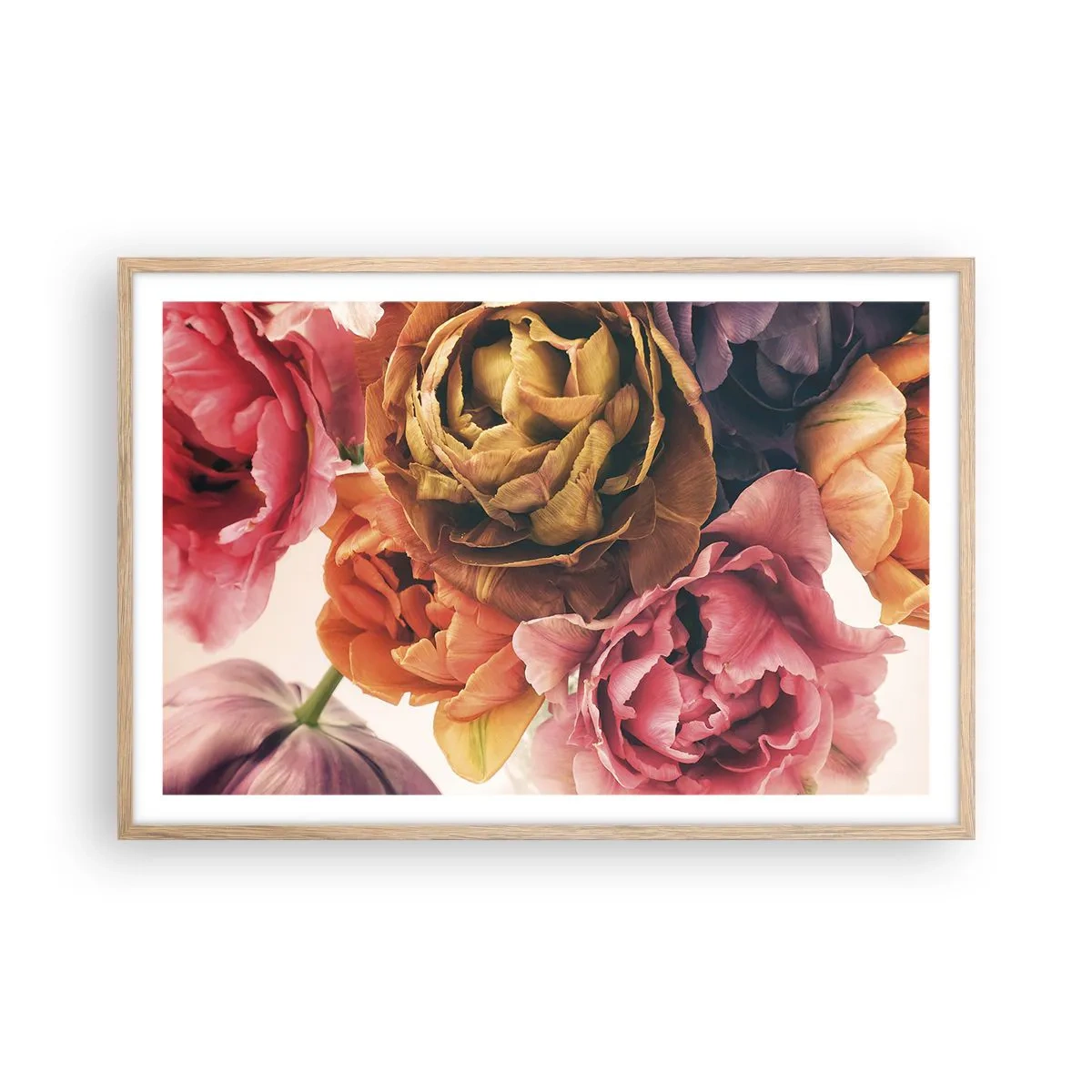 Poster in cornice rovere chiaro - La festa della vita - 91x61 cm