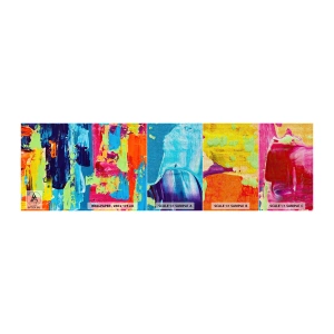 Campione di Fotomurale Premium Canvas - La vita è bella! - Astrazione, Grafica, Pezzo - 100x30 cm