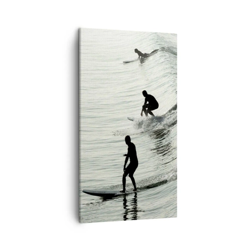 Quadro su tela - Stampe su Tela - Onde all'incontro - 45x80 cm