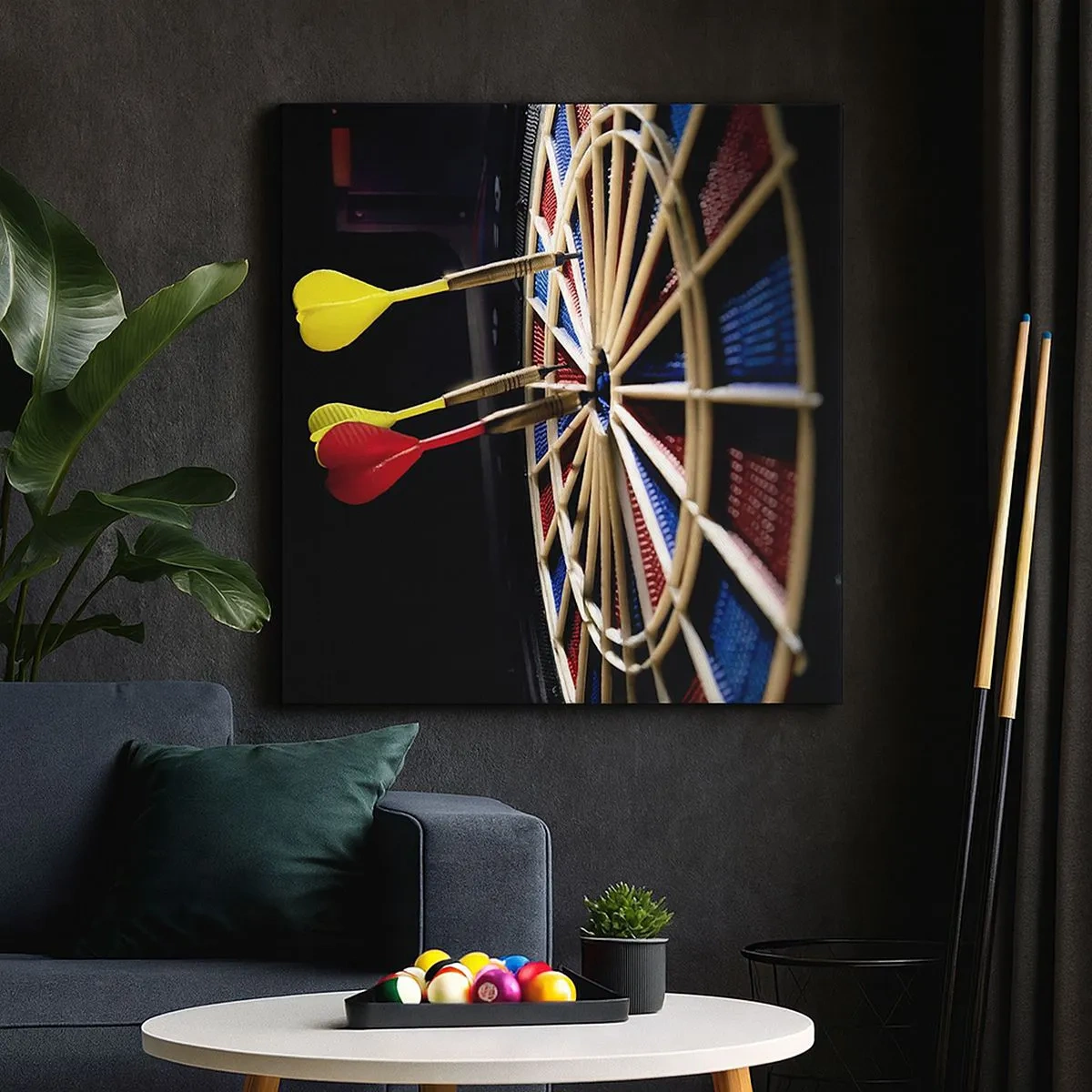 Quadro su tela - Stampe su Tela - Dritto al centro - 30x30 cm