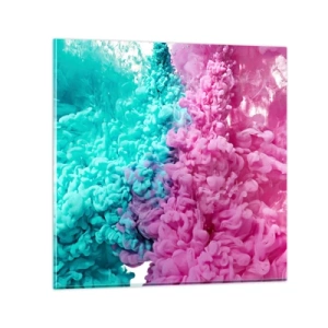 Quadro su vetro - Scontro decisivo - 50x50 cm