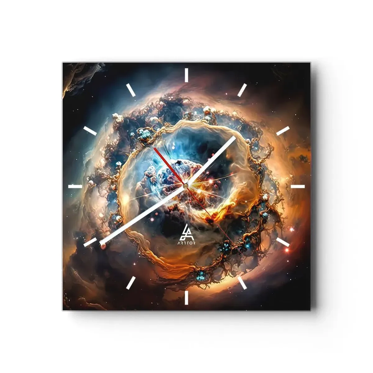 Orologio da parete - Orologio in Vetro - L'inizio - 40x40 cm