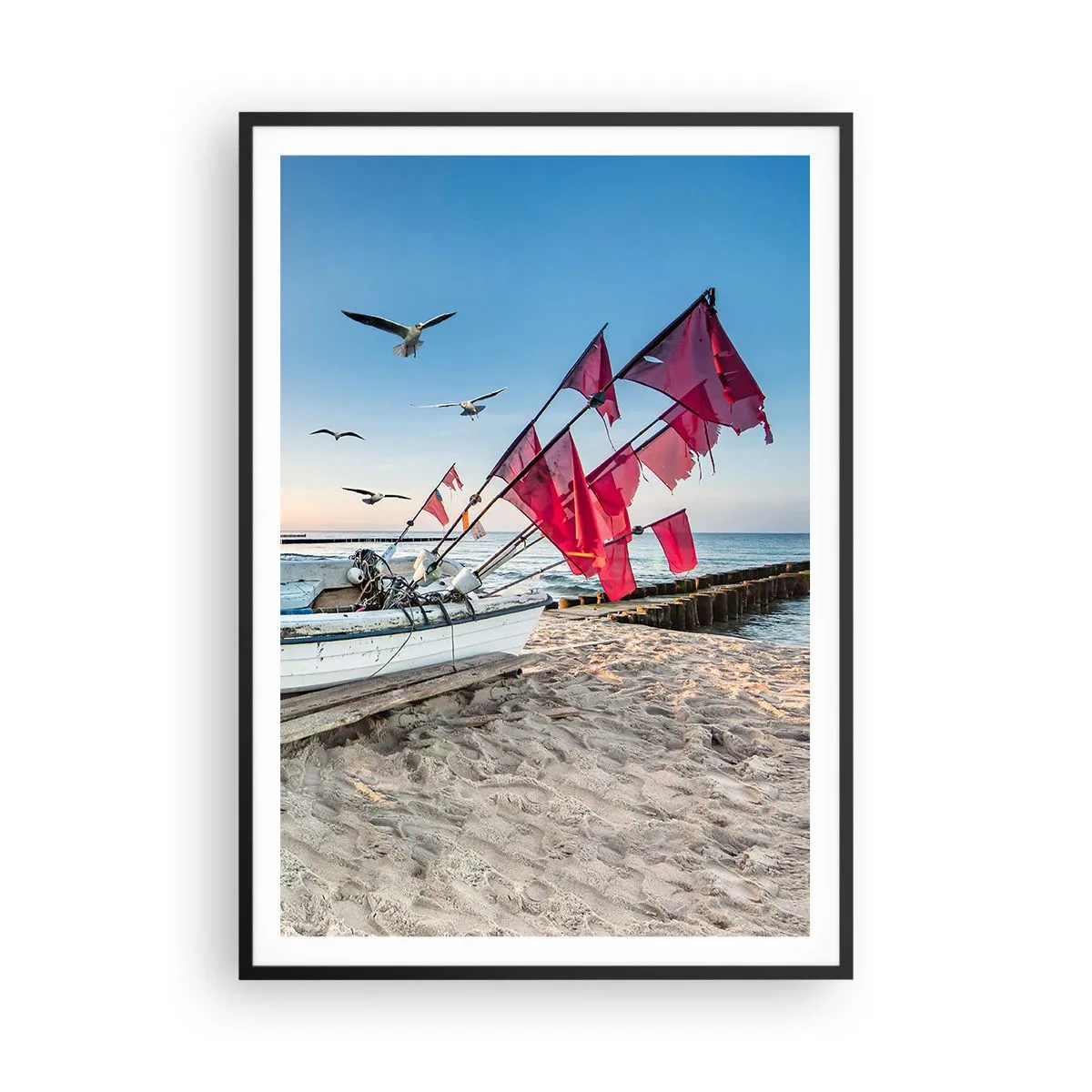 Poster in cornice nera - Meritato riposo - 70x100 cm