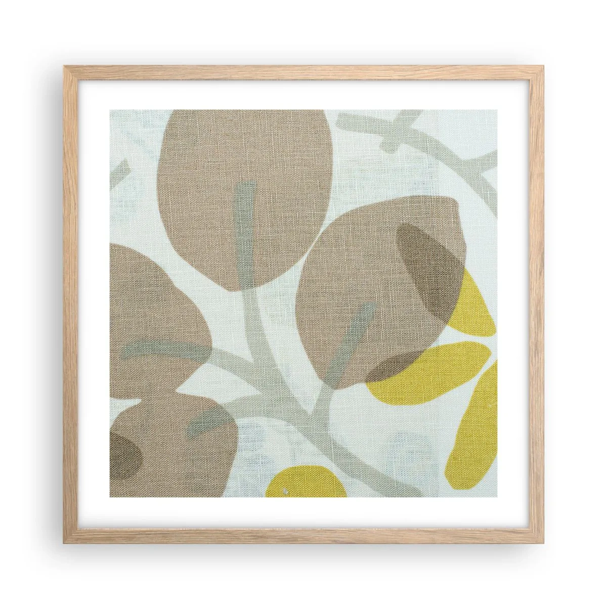 Poster in cornice rovere chiaro - Composizione sotto al sole - 50x50 cm