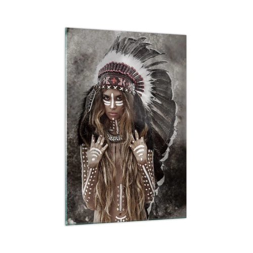 Quadro su vetro - La forza misteriosa della fiamma - 70x100 cm