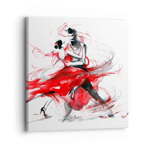 Quadro su tela - Stampe su Tela - Tango: il ritmo della passione - 30x30 cm