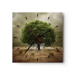 Orologio da parete - Orologio in Vetro - Ogni speranza - 40x40 cm