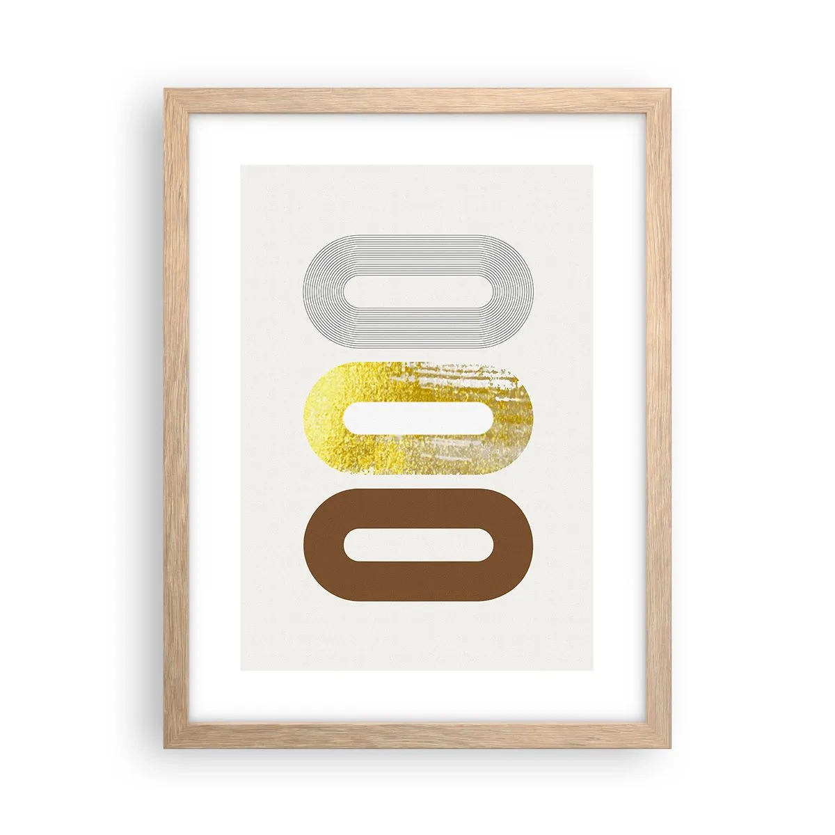 Poster in cornice rovere chiaro - Ohh! - 30x40 cm