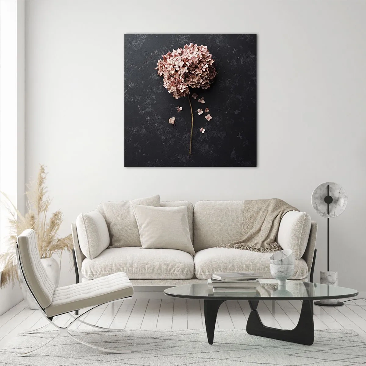 Quadro su vetro - Un vero segno romantico - 70x70 cm