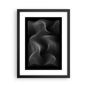 Poster in cornice nera - La danza della luce nello spazio - 30x40 cm