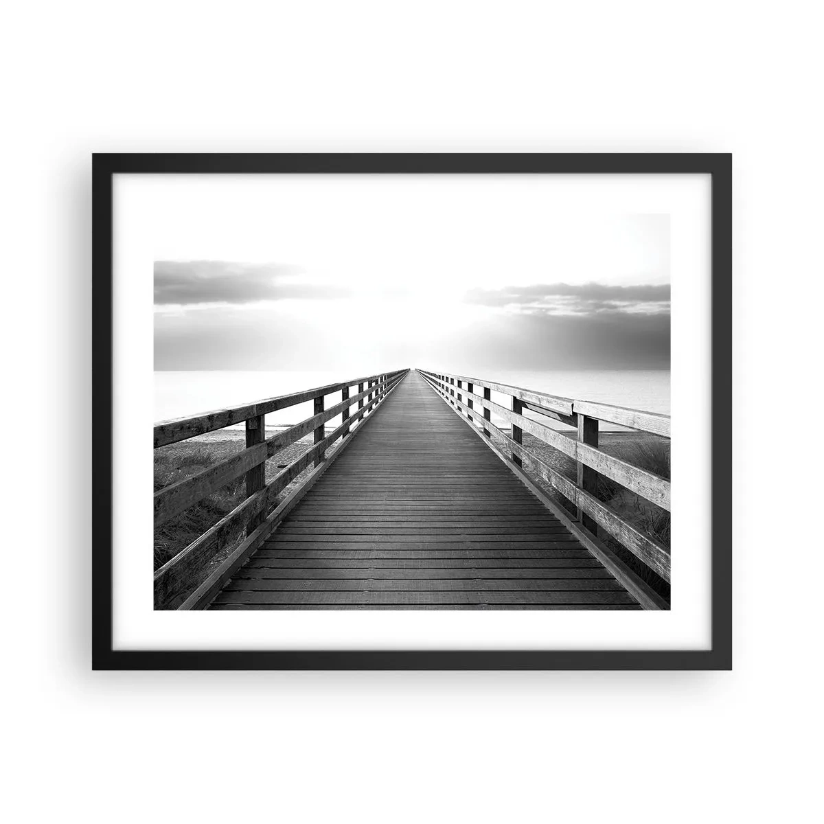 Poster in cornice nera - Sempre più lontano - 50x40 cm