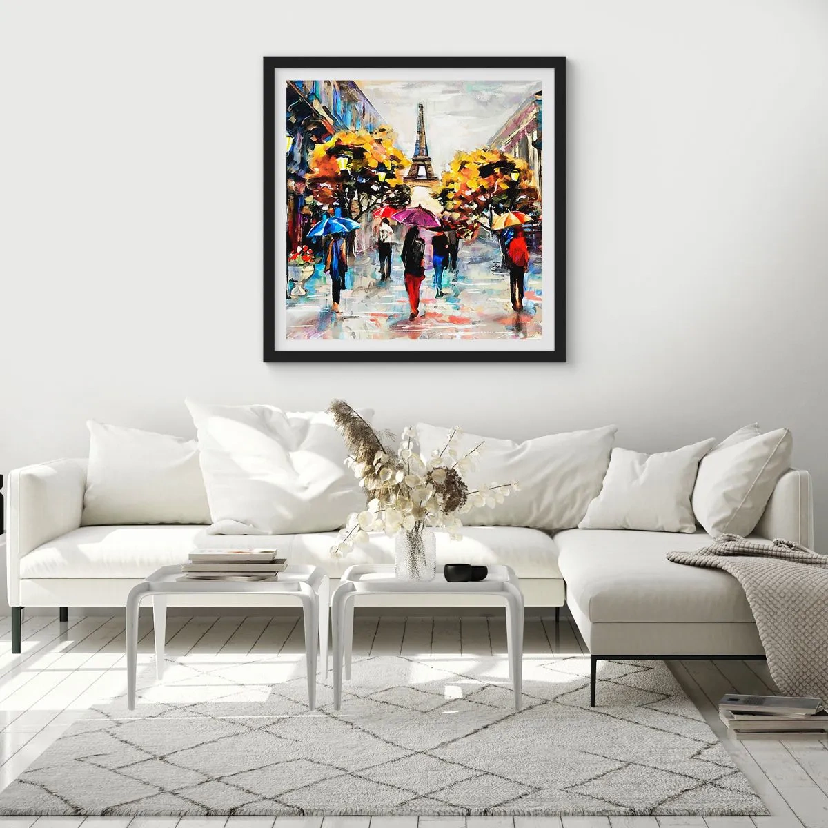 Poster in cornice nera - Bella soprattutto d'autunno - 30x30 cm