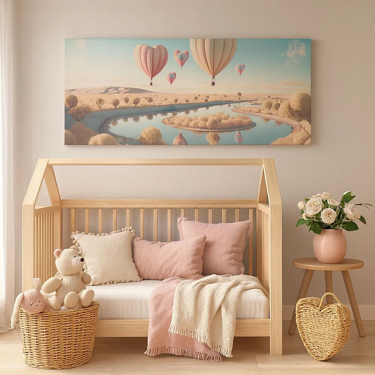 Quadro su tela - Stampe su Tela - L'amore permette di volare - 100x40 cm