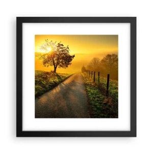 Poster in cornice nera - Pomeriggio di miele - 30x30 cm