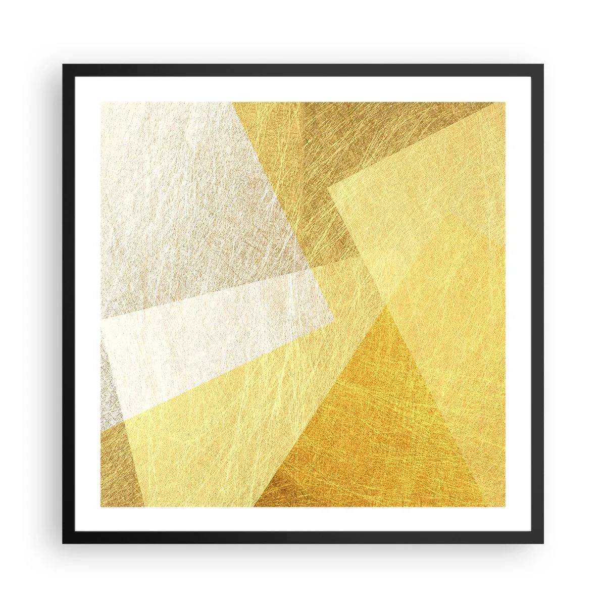 Poster in cornice nera - La pace della geometria - 60x60 cm