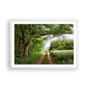 Poster in cornice bianca - Et in Arcadia ego - 70x50 cm