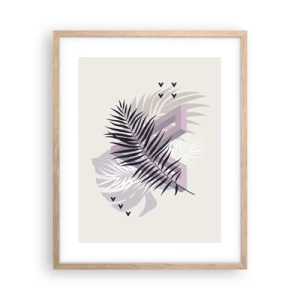 Poster in cornice rovere chiaro - L'ombra dell'ombra - 40x50 cm