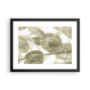 Poster in cornice nera - All'inizio vi erano le foglie... - 40x30 cm