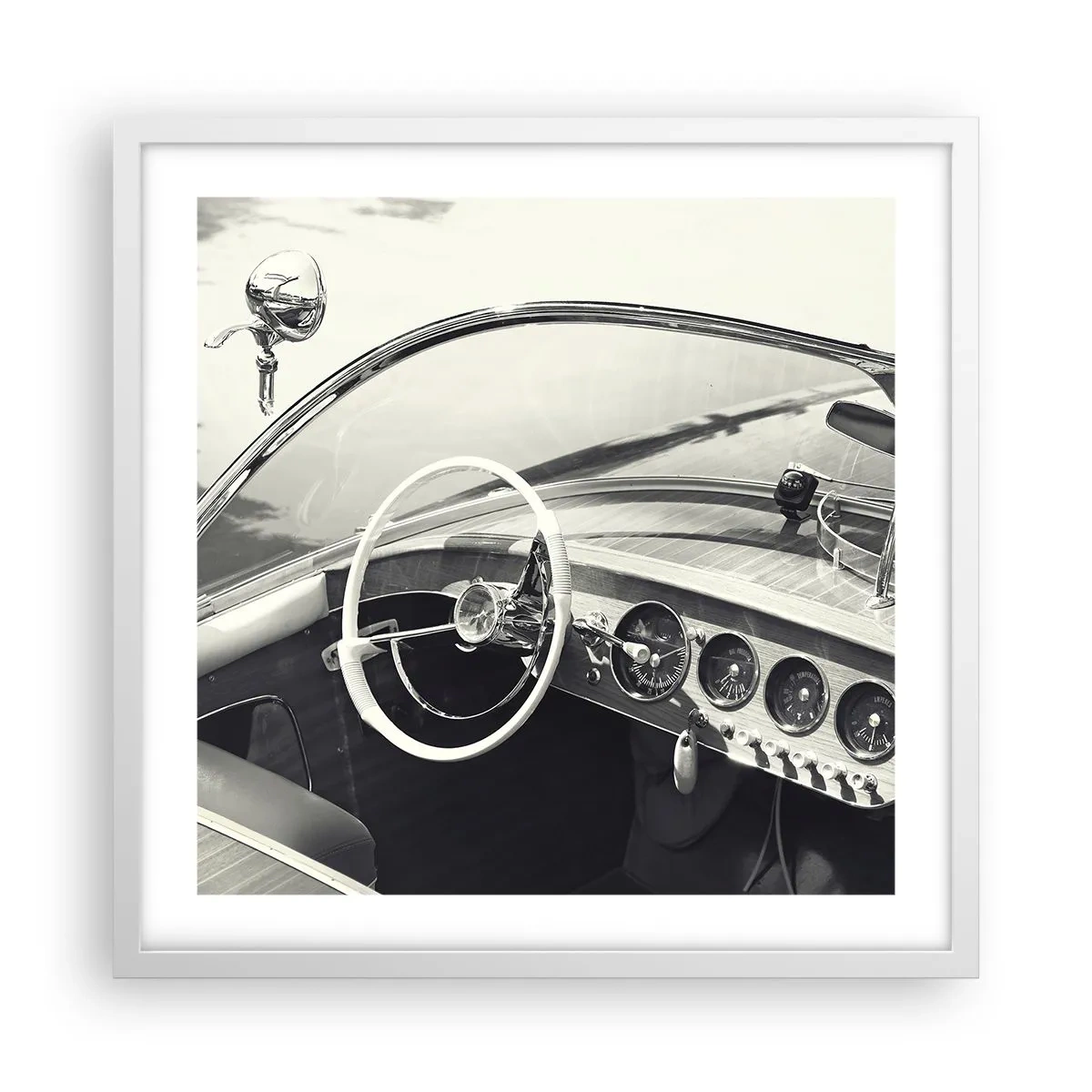 Poster in cornice bianca - Il ricco e il povero - 50x50 cm