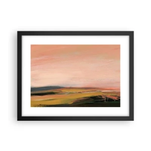 Poster in cornice nera - In tonalità di rosa - 40x30 cm