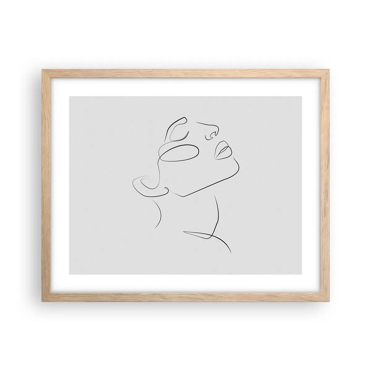 Poster in cornice rovere chiaro - I meandri dei sogni - 50x40 cm