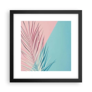 Poster in cornice nera - Impressione tropicale - 30x30 cm