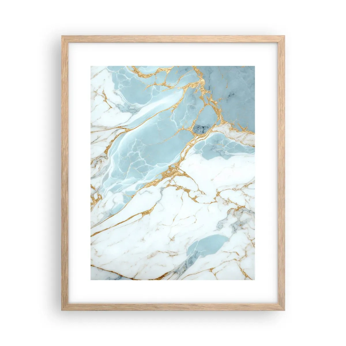 Poster in cornice rovere chiaro - La ricchezza della pietra - 40x50 cm