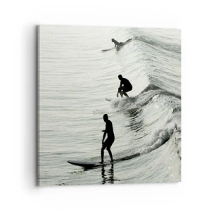Quadro su tela - Stampe su Tela - Onde all'incontro - 70x70 cm