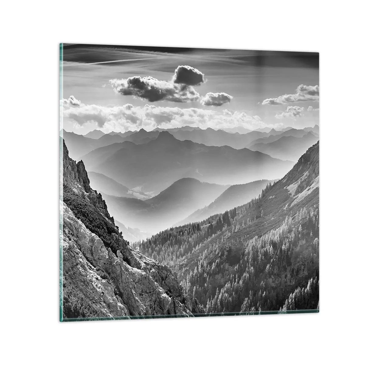 Quadro su vetro - Fino all'orizzonte - 70x70 cm