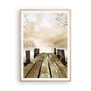 Poster in cornice rovere chiaro - La mite melanconia autunnale - 70x100 cm
