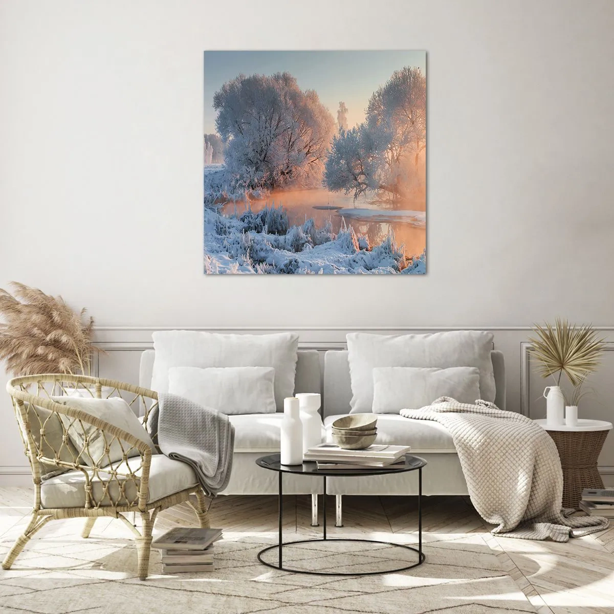 Quadro su vetro - Tutto brilla al sole nel cristallo - 60x60 cm